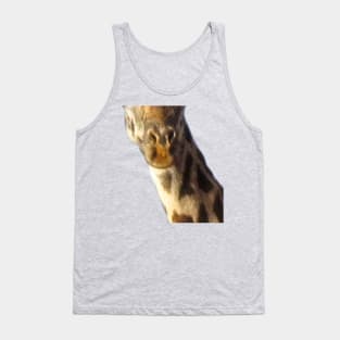 Giraffe Mouth Animal Face Tank Top